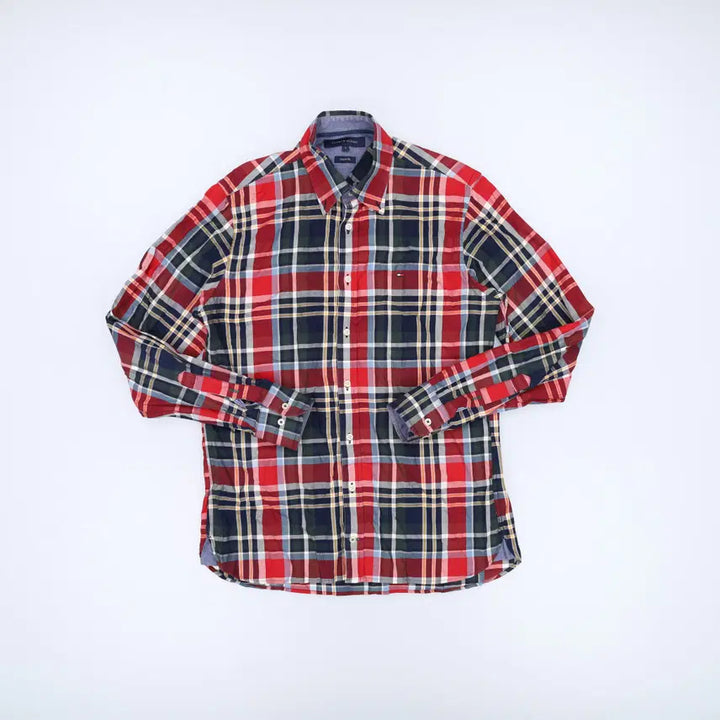 [SOLD OUT] [S] 타미힐피거 커스팀핏 체크 셔츠 1219H1