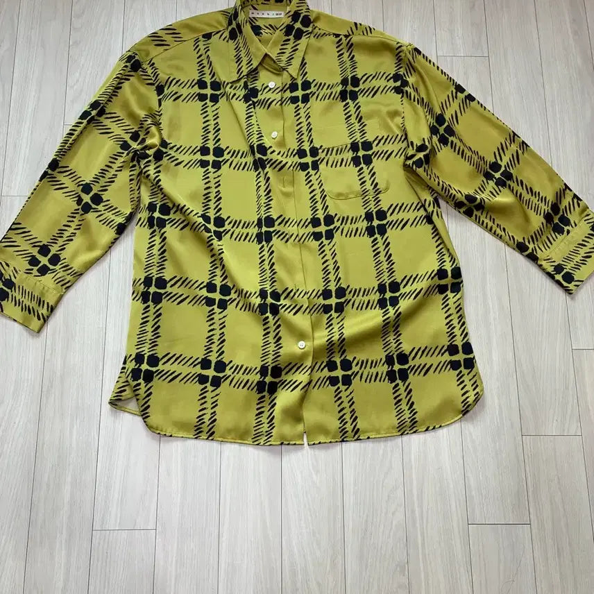 [SOLD OUT] MARNI * Uniqlo SS22 오버사이즈 롱슬리브 셔츠 머스타드 S