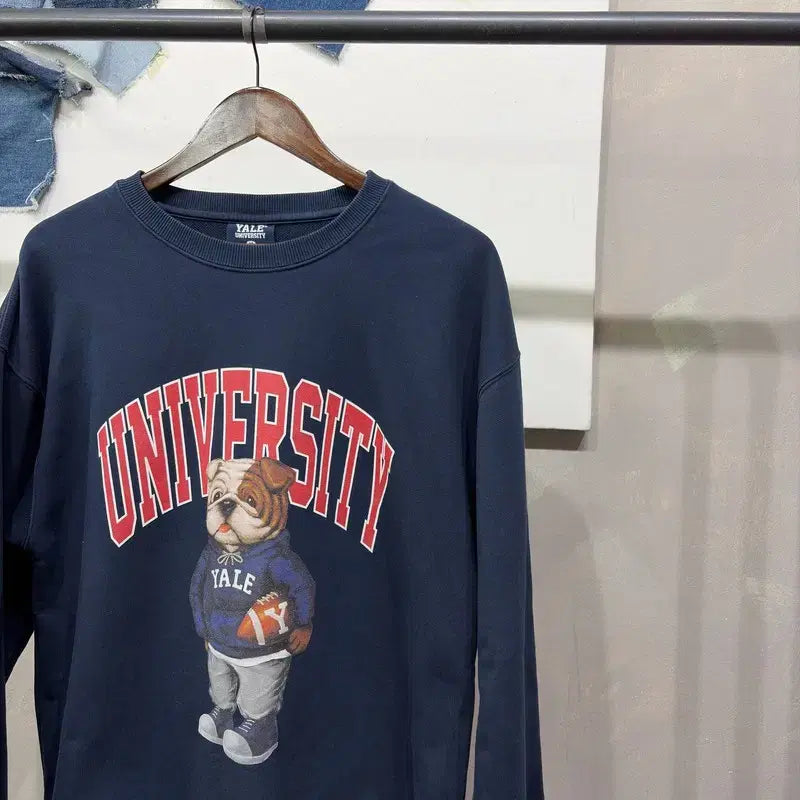 [BUNJANG] Yale Casual Street Big Printing Sweatshirt / (105) 예일 캐주얼 스트릿 빅프린팅 맨투맨 긴팔티