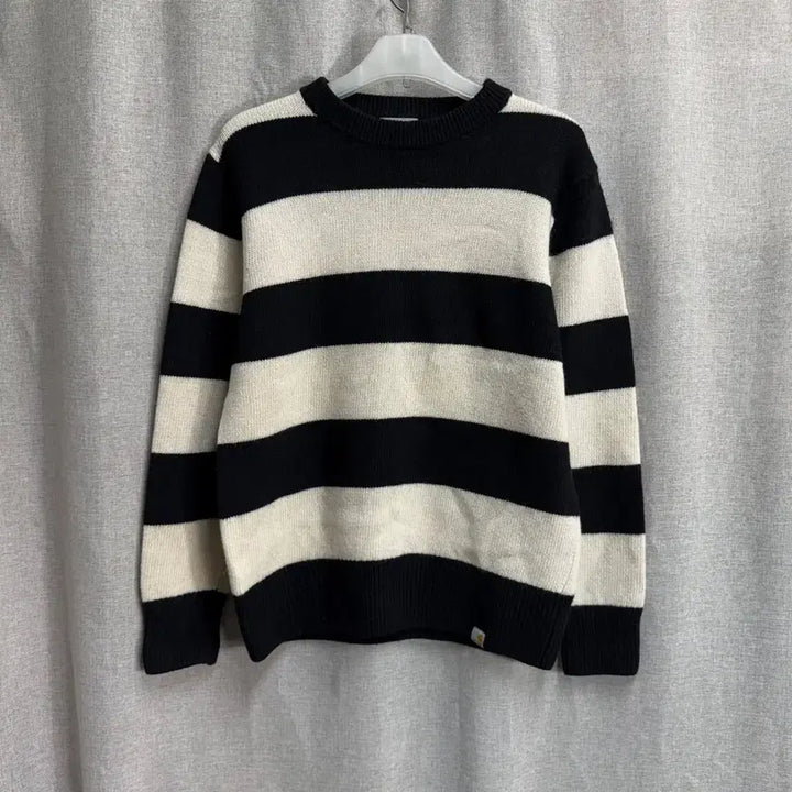 [BUNJANG] Carhartt WIP Alvin Stripe Knit Sweater / [L] 칼하트 WIP 알빈 스트라이프 긴팔 니트