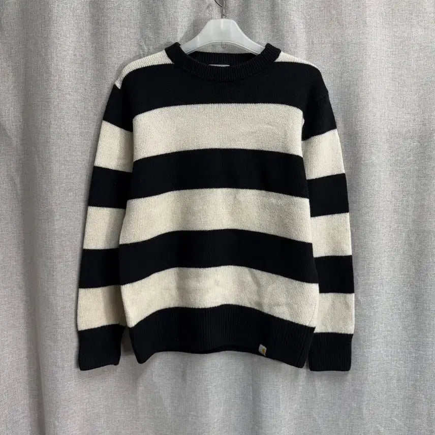 [BUNJANG] Carhartt WIP Alvin Stripe Knit Sweater / [L] 칼하트 WIP 알빈 스트라이프 긴팔 니트
