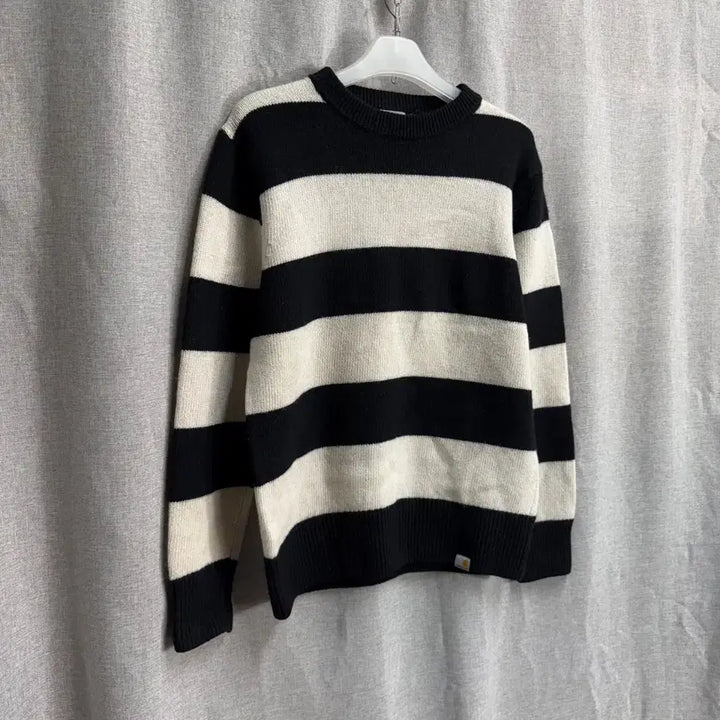 [BUNJANG] Carhartt WIP Alvin Stripe Knit Sweater / [L] 칼하트 WIP 알빈 스트라이프 긴팔 니트