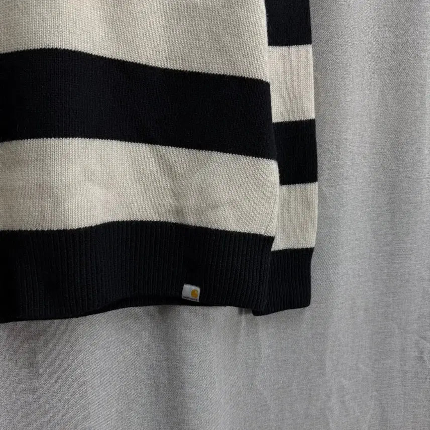 [BUNJANG] Carhartt WIP Alvin Stripe Knit Sweater / [L] 칼하트 WIP 알빈 스트라이프 긴팔 니트