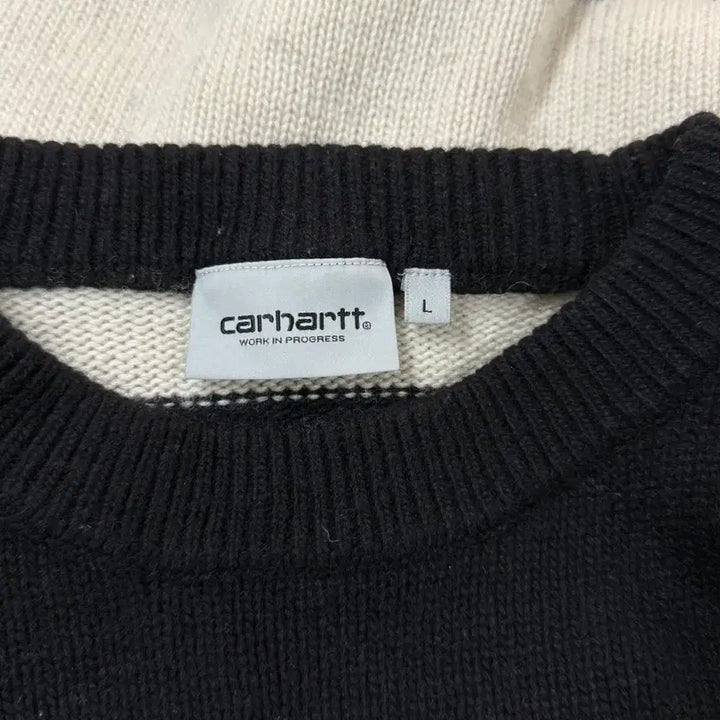 [BUNJANG] Carhartt WIP Alvin Stripe Knit Sweater / [L] 칼하트 WIP 알빈 스트라이프 긴팔 니트