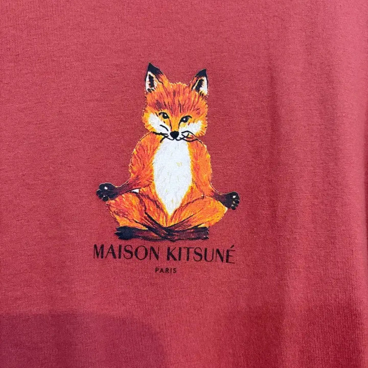 [BUNJANG] Maison Kitsune Yoga Fox Short Sleeve T-shirt / 메종키츠네 요가 폭스 반팔 티셔츠