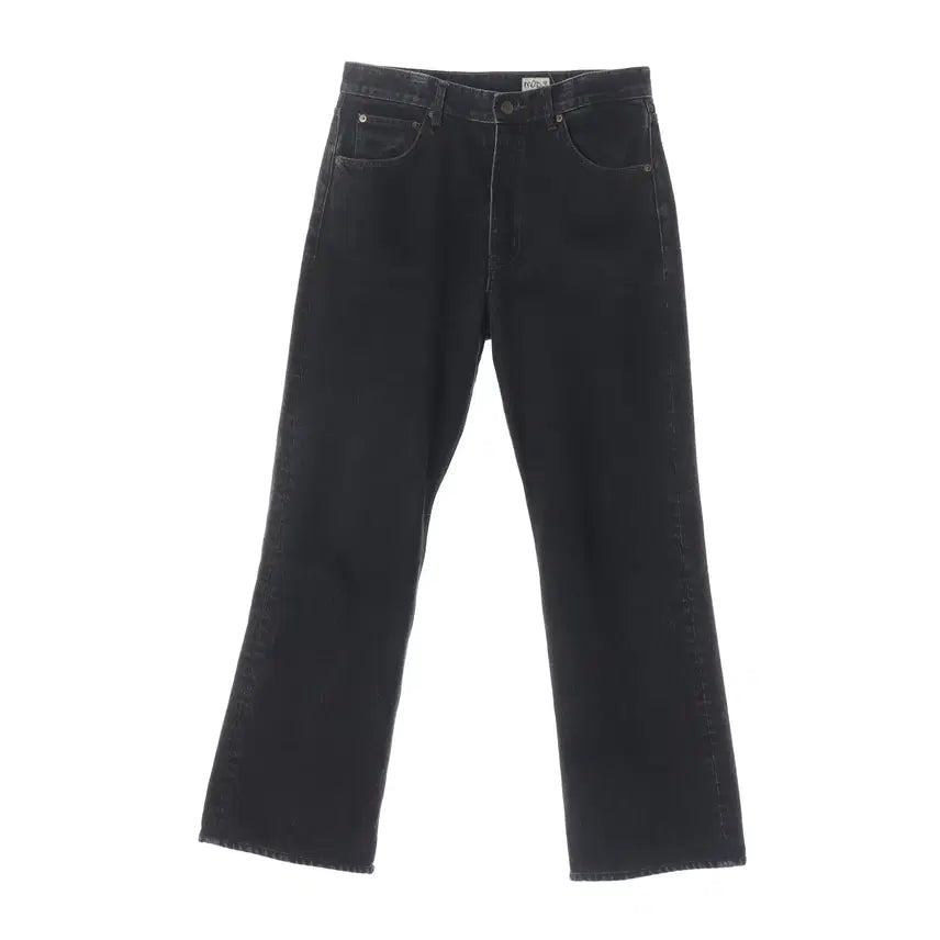 [BUNJANG] Mod9 21SS Straight Semi-Wide Black Denim Pants / 모드나인 21SS 스트레이트 세미 와이드 흑청 데님팬츠