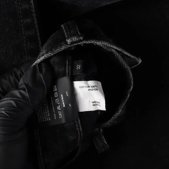 [BUNJANG] Mod9 21SS Straight Semi-Wide Black Denim Pants / 모드나인 21SS 스트레이트 세미 와이드 흑청 데님팬츠