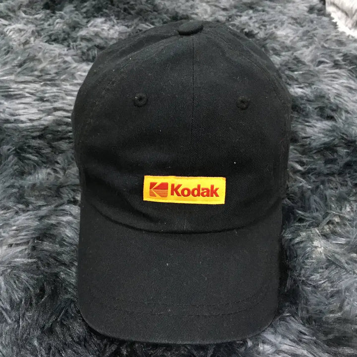 [BUNJANG] TUTTI KODAK Daily Cap Black Baseball Cap / 투티/0370 KODAK 코닥 데일리 모자 블랙 캡 심플 야구