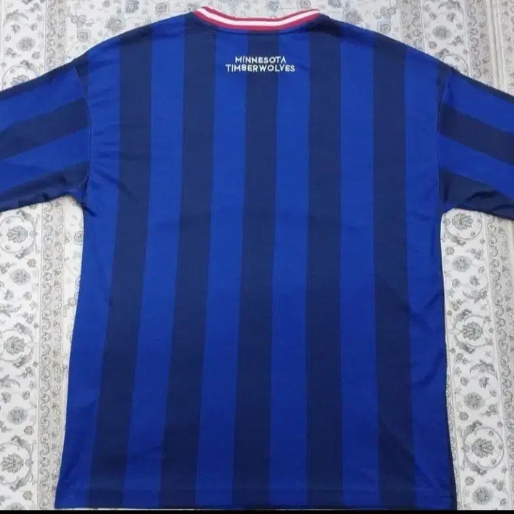 [BUNJANG] NBA Minnesota Stripe T-shirt / NBA 미네소타 스트라이프 반팔 티셔츠 M