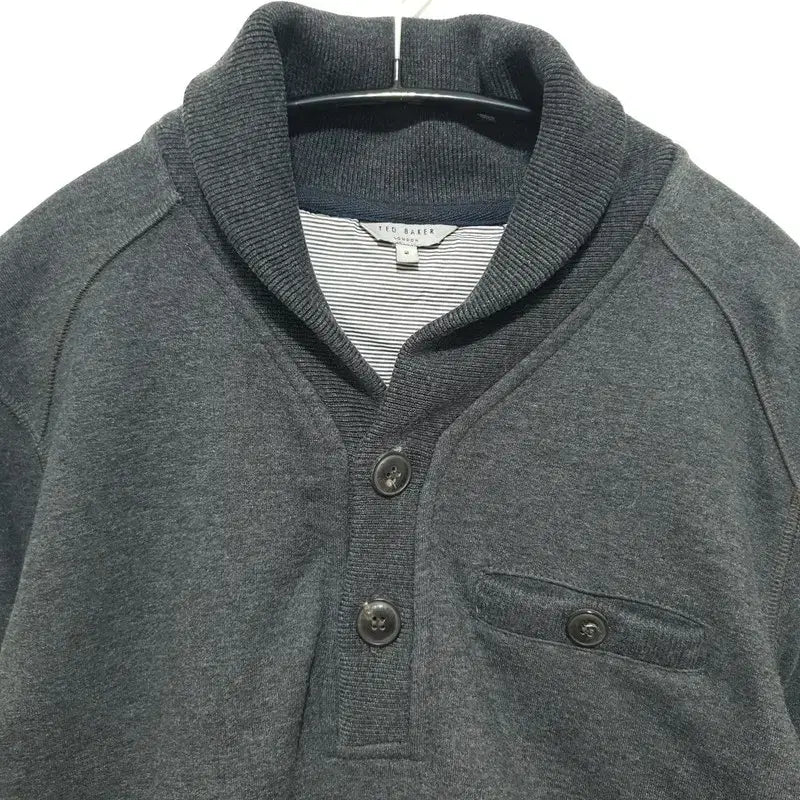 [BUNJANG] Ted Baker Shawl Collar Fleece Sweatshirt / TED BAKER 테드 베이커 숄카라 기모 맨투맨 2_i4443