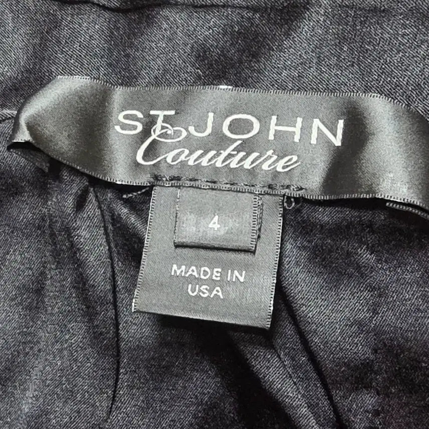 [BUNJANG] ST. JOHN Purple Metallic Jacket &amp; Skirt Set / ST. JOHN 센존 주얼 퍼플 메탈릭 자켓 &amp; 스커트 셋업