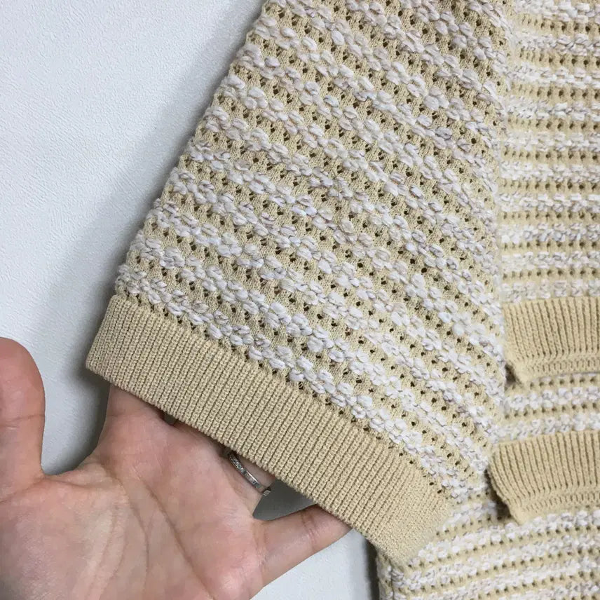 [BUNJANG] SYSTEM Tweed Short Sleeve Cardigan / 23 SYSTEM 시스템 트위드 반팔 가디건 90