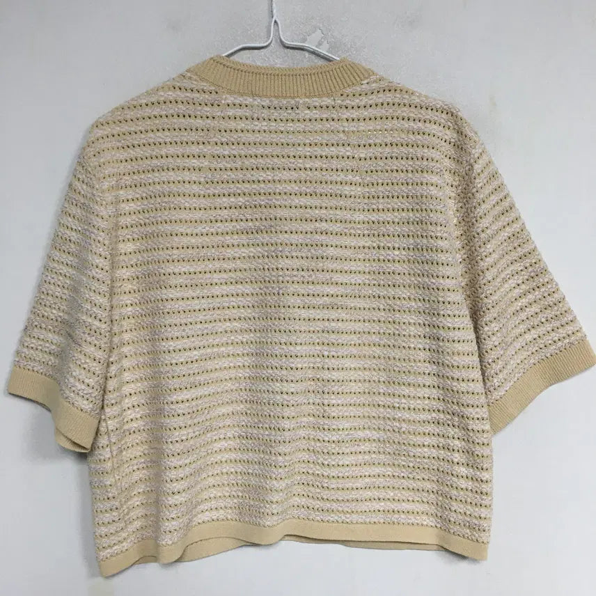 [BUNJANG] SYSTEM Tweed Short Sleeve Cardigan / 23 SYSTEM 시스템 트위드 반팔 가디건 90