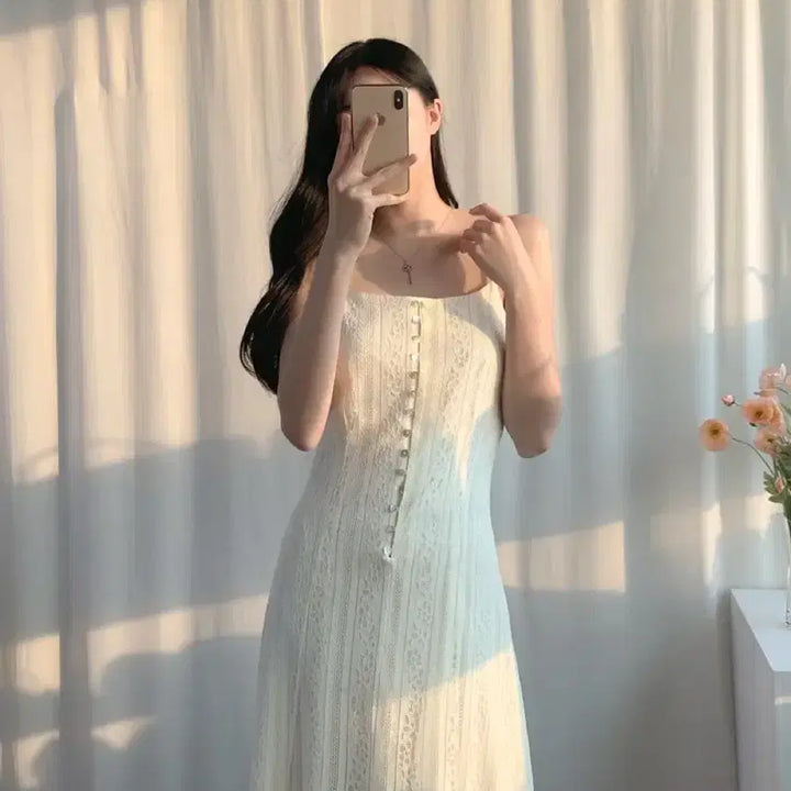 [BUNJANG] Karina Lace Bustier Dress / 카리나 레이스 뷔스티에 원피스 에이블리 지그재그 퍼빗 모던로브 아뜨랑스