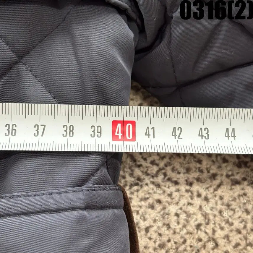[SOLD OUT] 미쏘 퀼팅 벨트 자켓 네이비 s