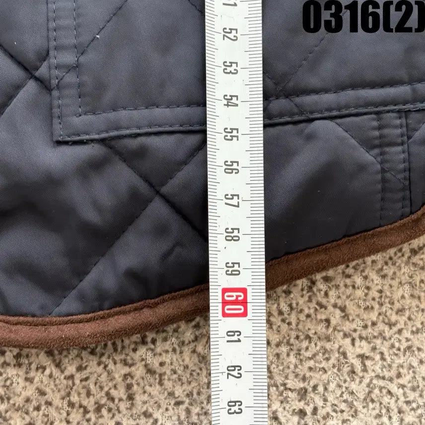 [SOLD OUT] 미쏘 퀼팅 벨트 자켓 네이비 s