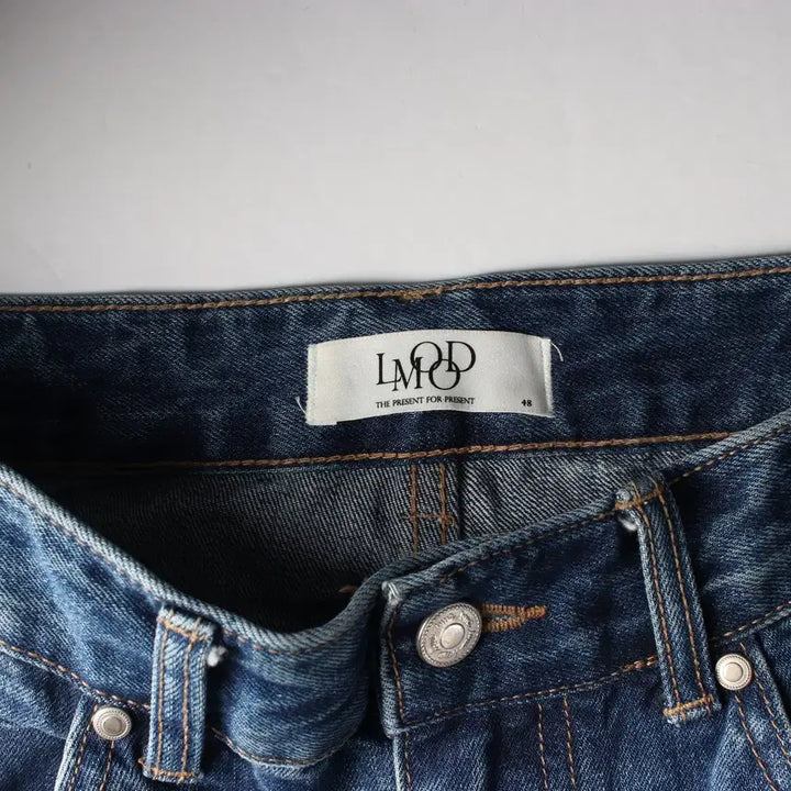 [BUNJANG] Elmood Straight Wide Denim Pants / 엘무드 워싱 스트레이트 와이드 데님팬츠 청바지