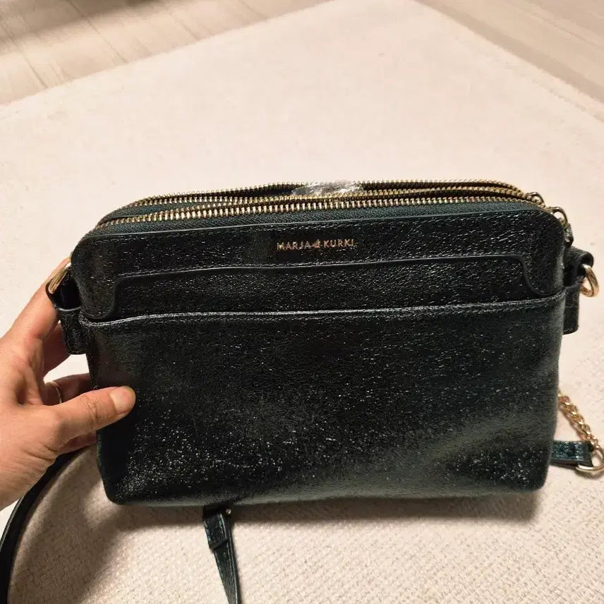 [BUNJANG] MARJA KURKI Leather Chain Shoulder/Crossbody Bag / 마리아 꾸르끼(MARJA KURKI) 소가죽 체인 숄더/크로스백