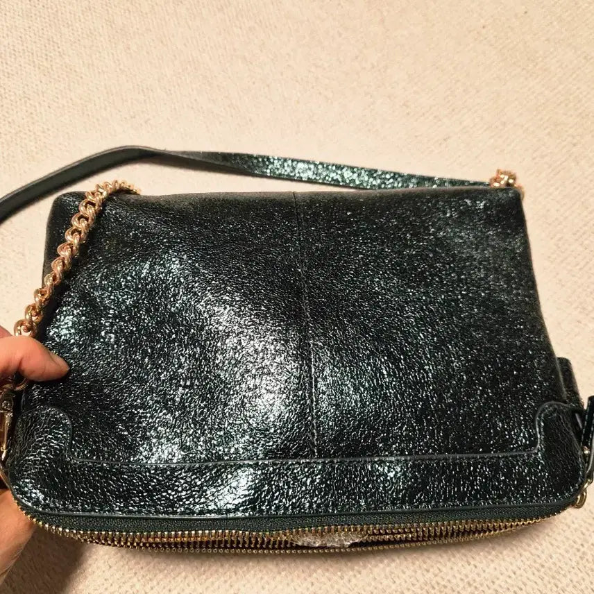 [BUNJANG] MARJA KURKI Leather Chain Shoulder/Crossbody Bag / 마리아 꾸르끼(MARJA KURKI) 소가죽 체인 숄더/크로스백