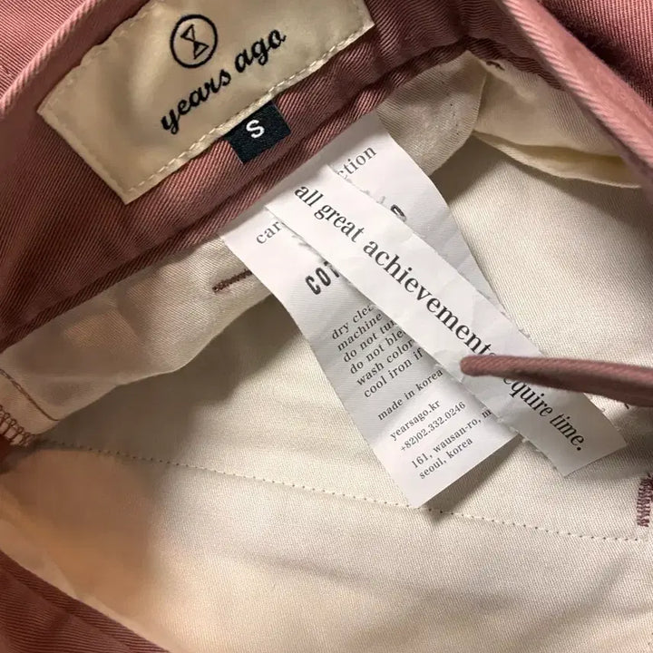 [BUNJANG] Years Ago Pink Chino Pants S / 이얼즈어고 핑크 치노팬츠S