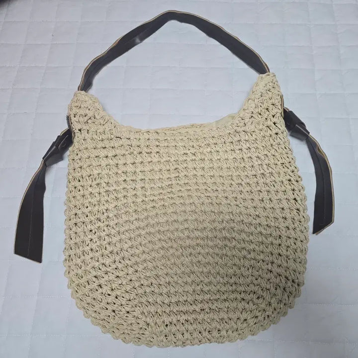 [BUNJANG] Rattan Woven Hobo Shoulder Bag / 라탄 짜임 호보백 숄더백 가방