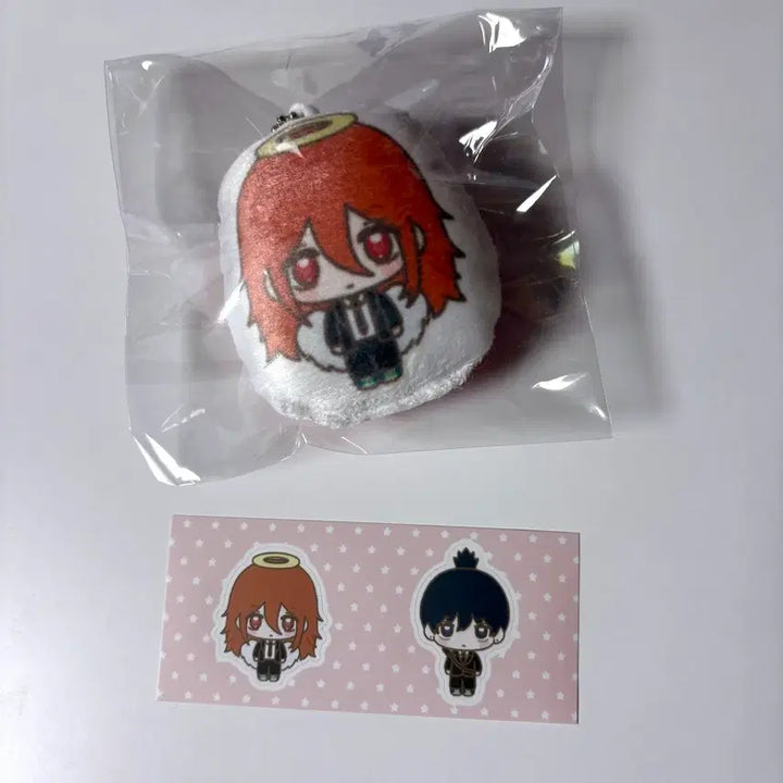 [BUNJANG] Poya Chainsaw Man Angel Devil Cushion Keyring / [비공식,스티커 포함,미개봉] 포야님 제작 체인소맨 쿠션키링 천사의악마