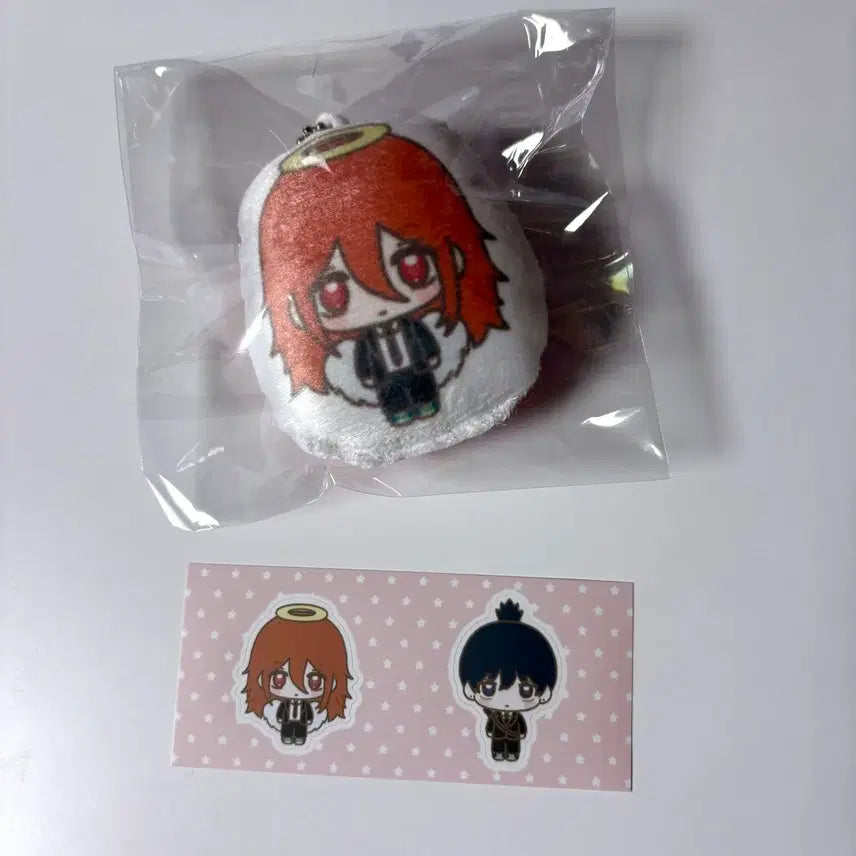 [BUNJANG] Poya Chainsaw Man Angel Devil Cushion Keyring / [비공식,스티커 포함,미개봉] 포야님 제작 체인소맨 쿠션키링 천사의악마