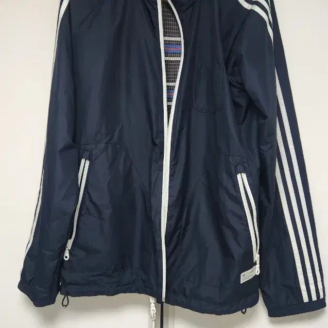 [BUNJANG] Adidas Navy 3-Stripe Windbreaker / 아디다스 네이비 3선 바람막이