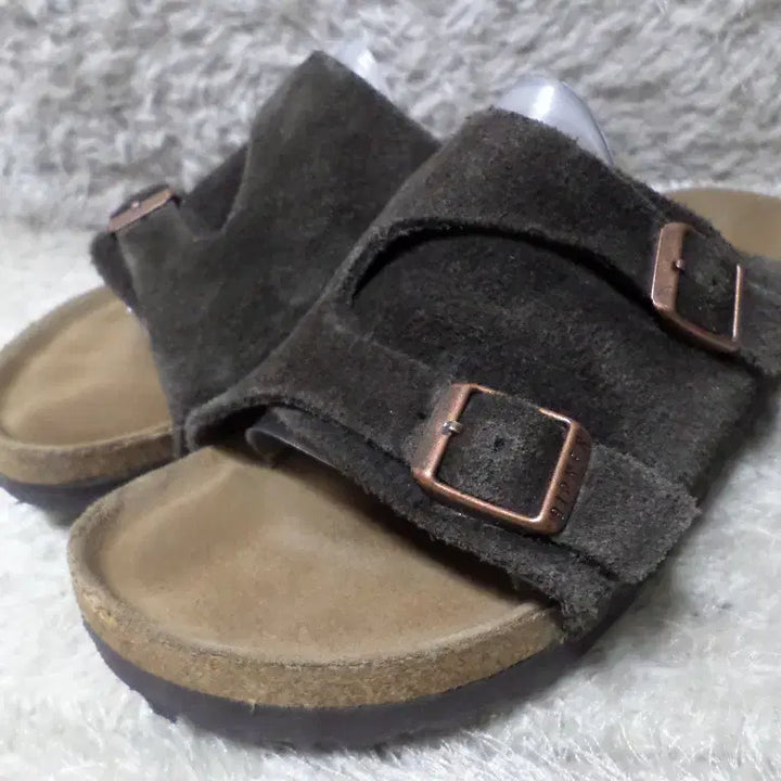 [BUNJANG] Birkenstock Zurich Brown Sandals / 후루룩구제 240 버켄스탁 취리히 브라운 샌들 슬리퍼 중고 신발