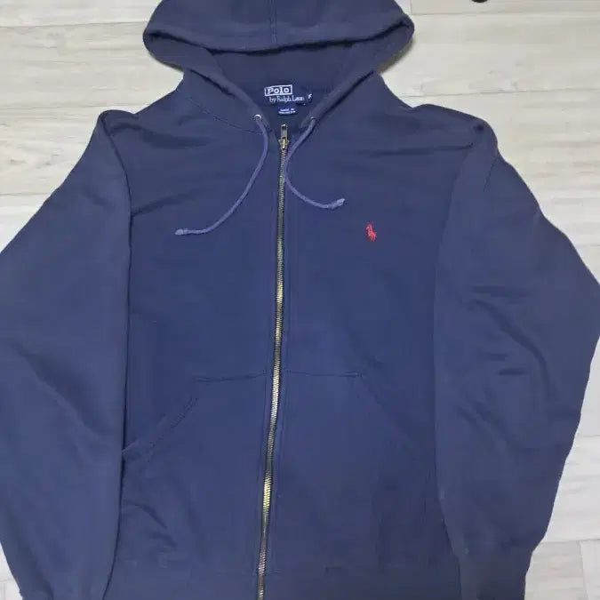[BUNJANG] Polo Ralph Lauren Navy Hooded Zip-up Jacket / 폴로 랄프로렌 네이비 후드집업