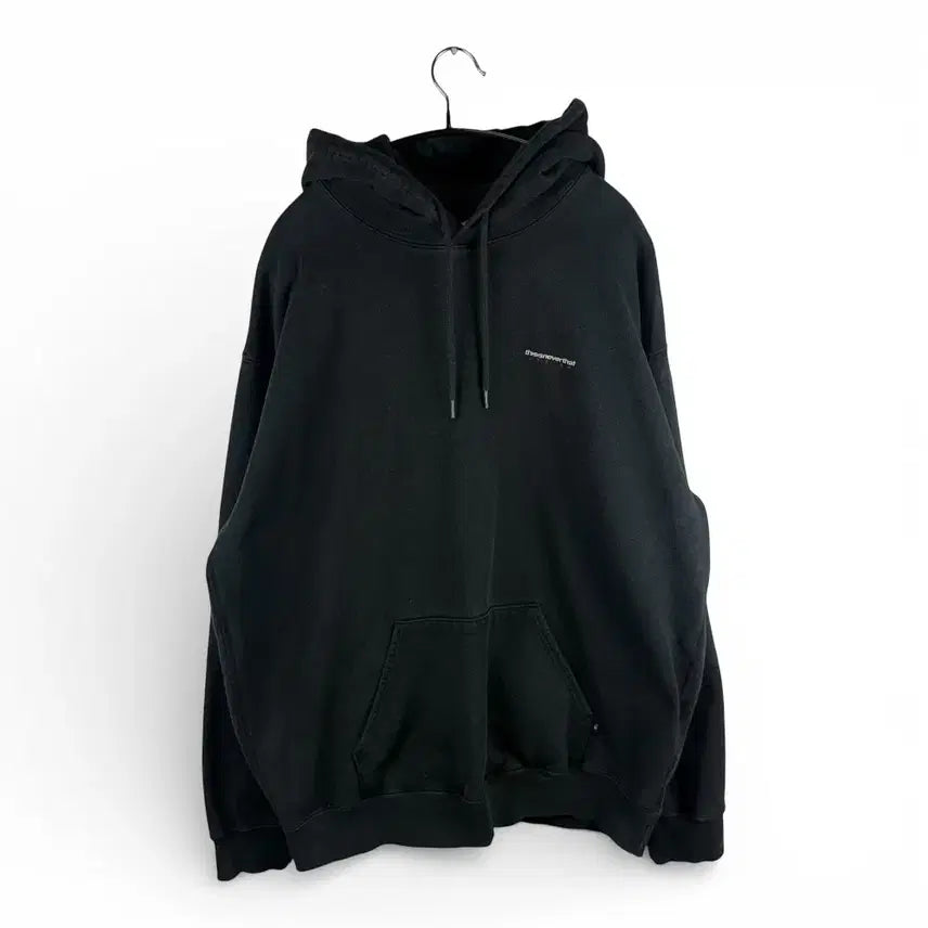 [BUNJANG] thisisneverthat Back Logo Hoodie Black / L) 디스이즈네버댓 백로고 후드 티 블랙