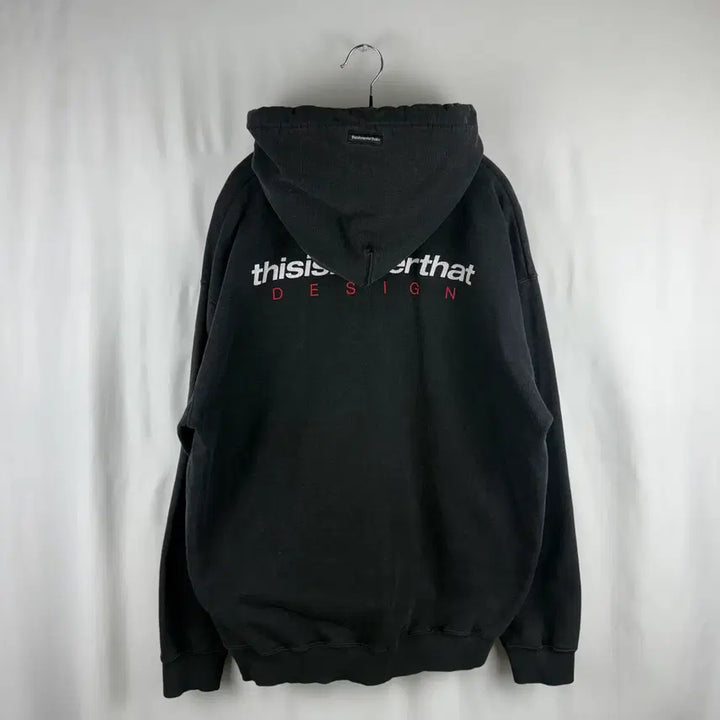 [BUNJANG] thisisneverthat Back Logo Hoodie Black / L) 디스이즈네버댓 백로고 후드 티 블랙