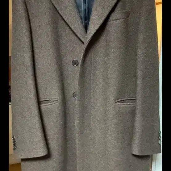 [BUNJANG] Toni Wek Herringbone Single Breasted Coat XL / 토니웩 헤링본 싱글 브레스티드 코트 52 XL