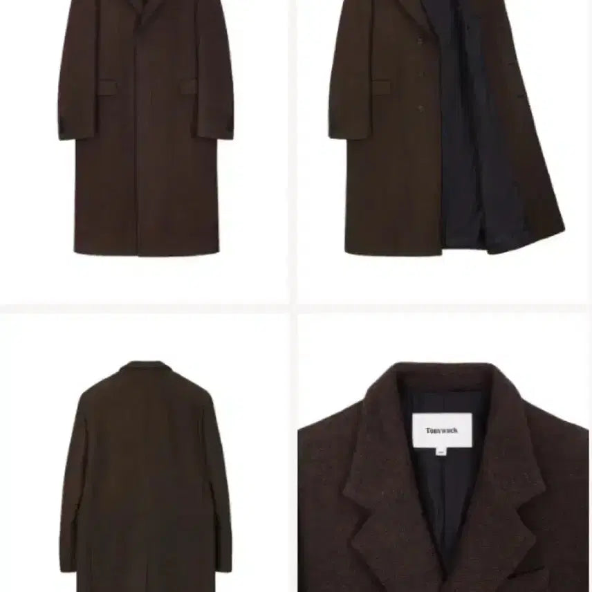 [BUNJANG] Toni Wek Herringbone Single Breasted Coat XL / 토니웩 헤링본 싱글 브레스티드 코트 52 XL