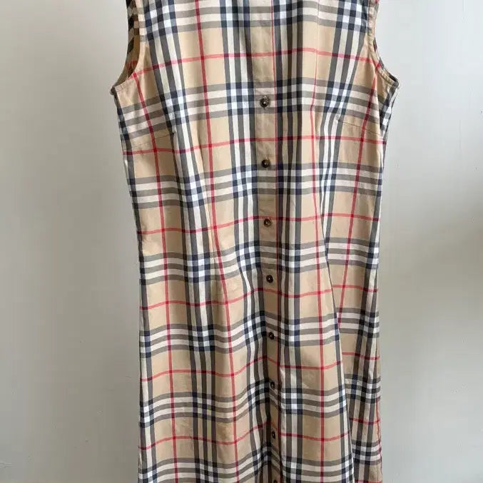 [BUNJANG] Burberry Check Long Dress / 버버리 체크 롱 원피스(정품)