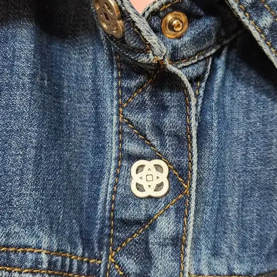 [BUNJANG] Olivia Hassler Denim Jacket Shirt / 올리비아하슬러 데님 자켓형 셔츠