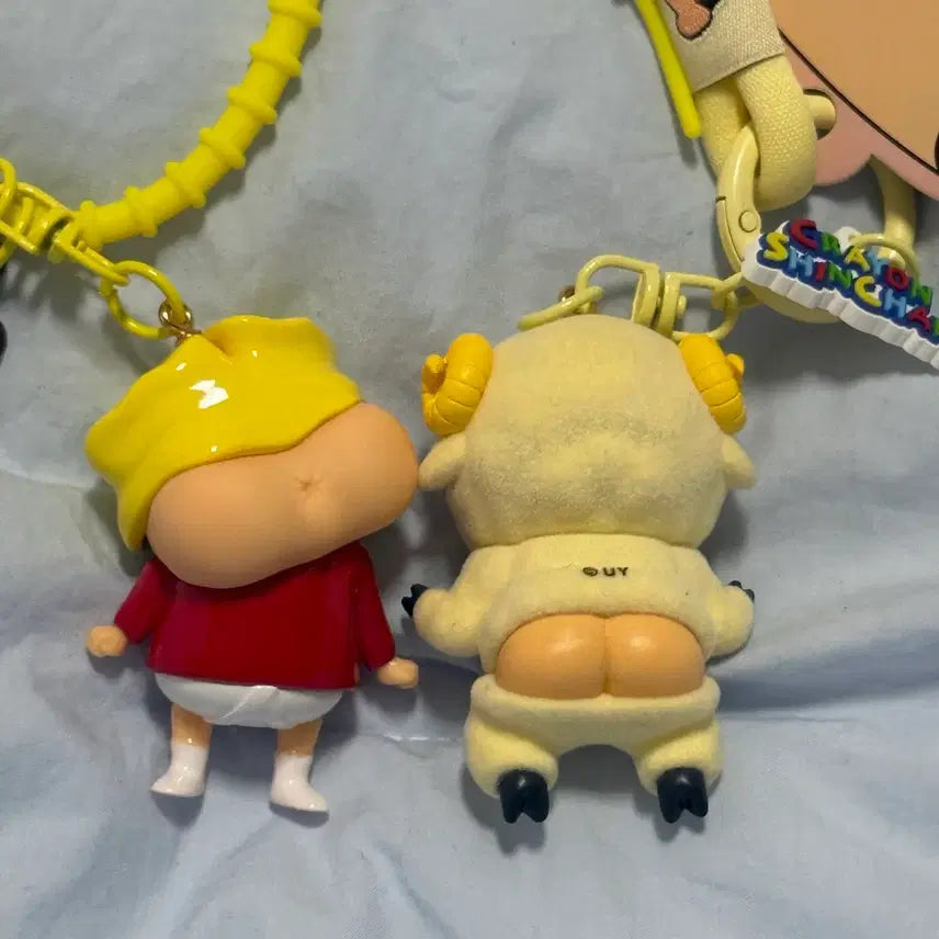 [BUNJANG] Crayon Shin-chan Buttocks Figure Strap Keyring Set / (새상품) 짱구 엉덩이 피규어 스트랩 키링 세트