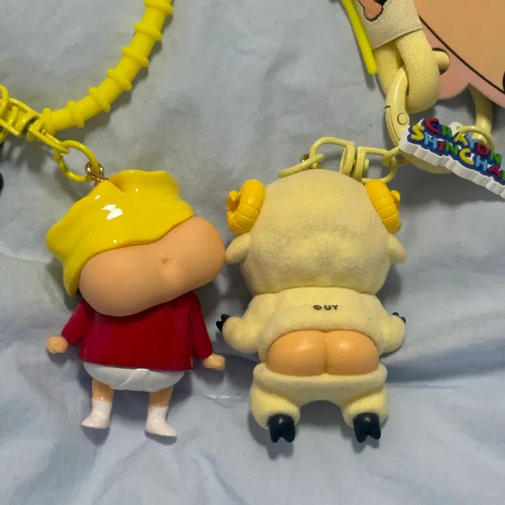 [BUNJANG] Crayon Shin-chan Buttocks Figure Strap Keyring Set / (새상품) 짱구 엉덩이 피규어 스트랩 키링 세트