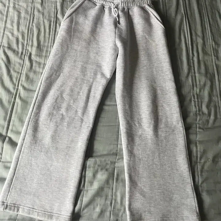 [BUNJANG] Basic Fleece Lined Wide Training Pants / 기모 트레이닝 와이드 팬츠