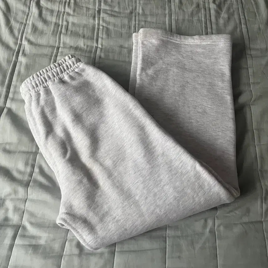 [BUNJANG] Basic Fleece Lined Wide Training Pants / 기모 트레이닝 와이드 팬츠