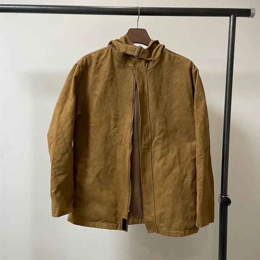 [BUNJANG] Gianni Barbato Italy Suede Hooded Jacket / (10) Gianni Barbato italy 스웨이드 후드 자켓