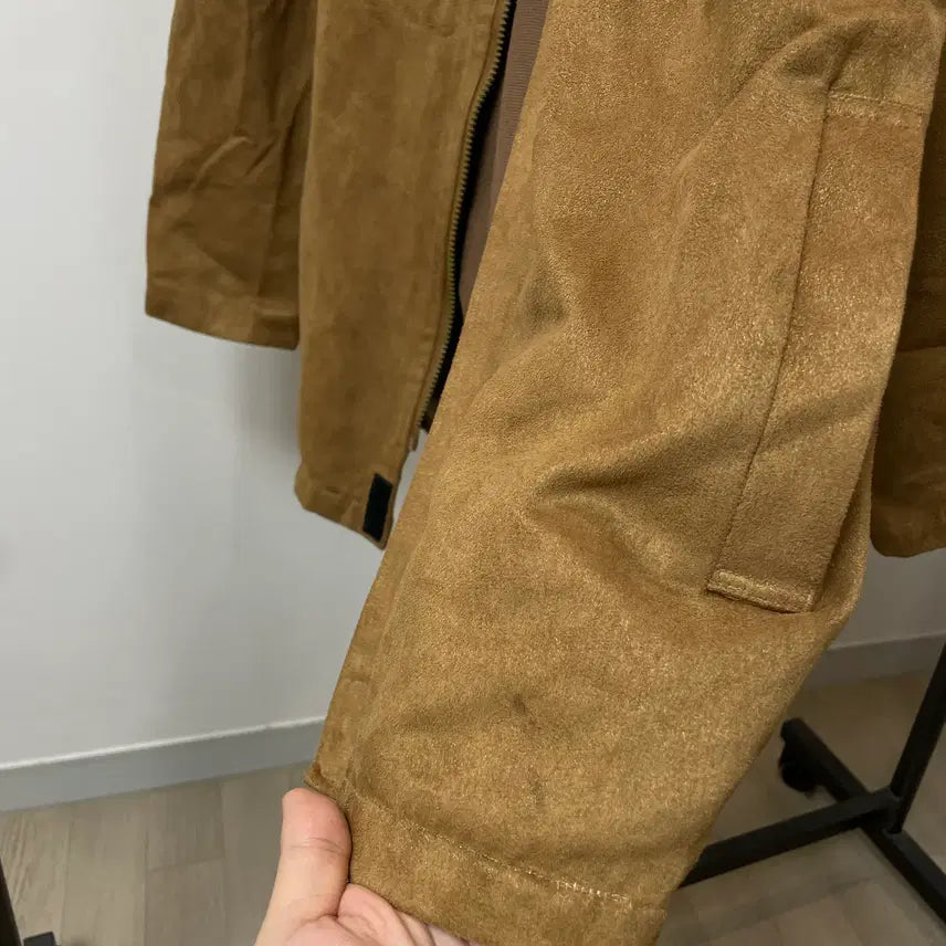 [BUNJANG] Gianni Barbato Italy Suede Hooded Jacket / (10) Gianni Barbato italy 스웨이드 후드 자켓