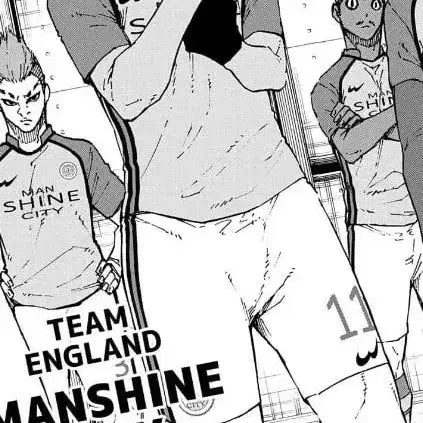 [BUNJANG] Blue Lock Nagi Man Shine City Soccer Jersey M / 블루록옷 나기 Man Shine City 반팔 축구 유니폼 M
