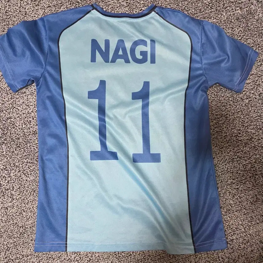 [BUNJANG] Blue Lock Nagi Man Shine City Soccer Jersey M / 블루록옷 나기 Man Shine City 반팔 축구 유니폼 M