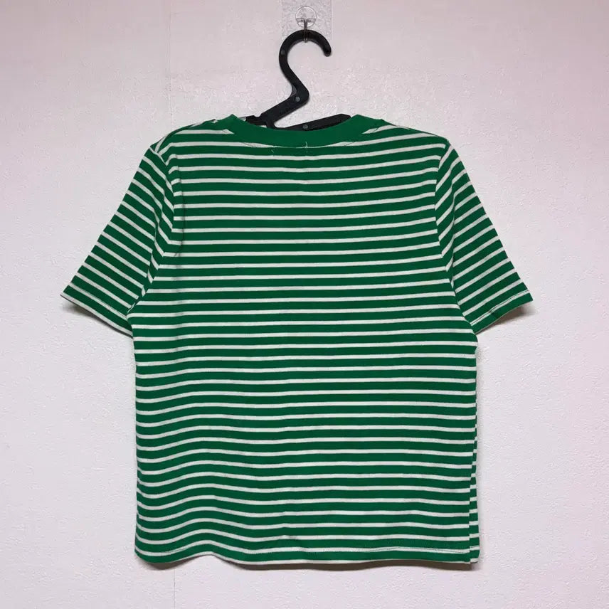 [BUNJANG] Pigment Stripe T-Shirt - Green / (새상품) 피그먼트 스트라이프 반팔티 F 그린