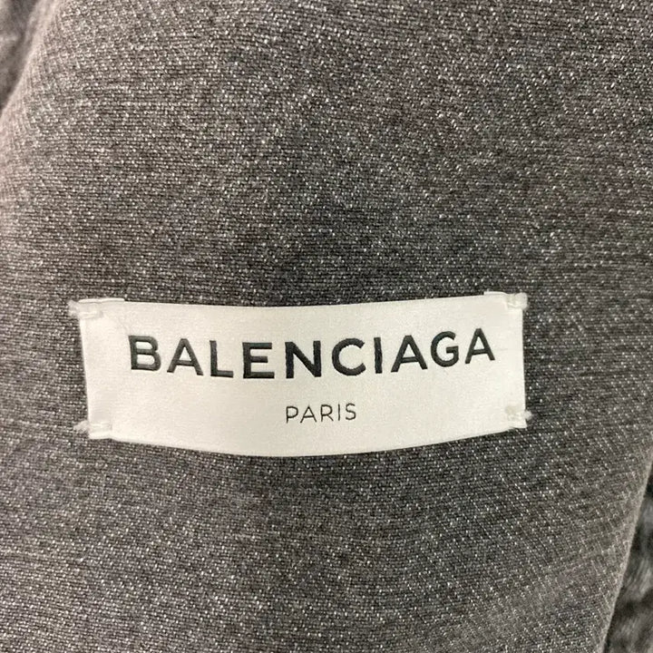 [BUNJANG] Balenciaga Back Logo Black Denim Jacket / 백화점판 발렌시아가 백로고 흑청 데님 자켓 36