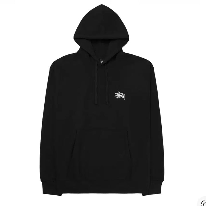 [BUNJANG] Stussy Basic Logo Hoodie Black / 스투시 베이직 로고 후드 블랙