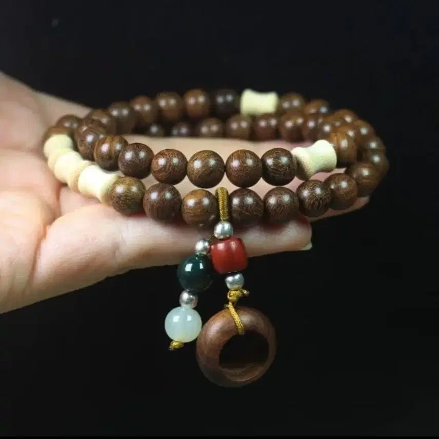 [BUNJANG] Natural Zebra Wood Prayer Beads 8mm / 천연 제브라 우드 염주 8mm