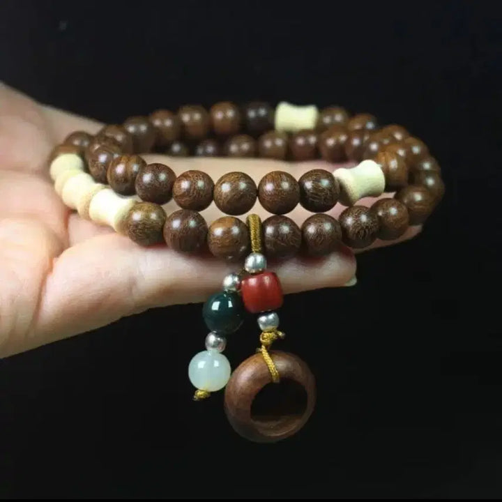 [BUNJANG] Natural Zebra Wood Prayer Beads 8mm / 천연 제브라 우드 염주 8mm