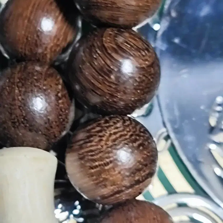 [BUNJANG] Natural Zebra Wood Prayer Beads 8mm / 천연 제브라 우드 염주 8mm